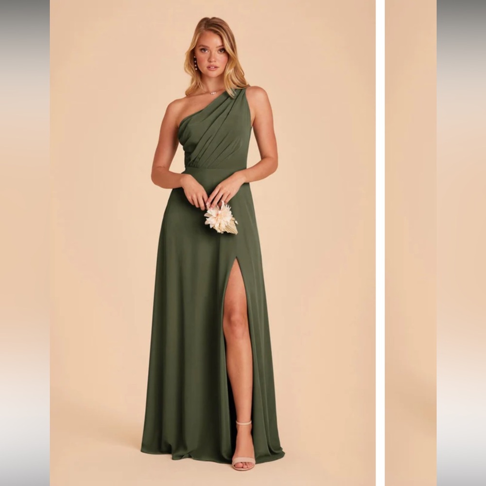 Birdy Grey Kira Olive One Shoulder Dress Size M